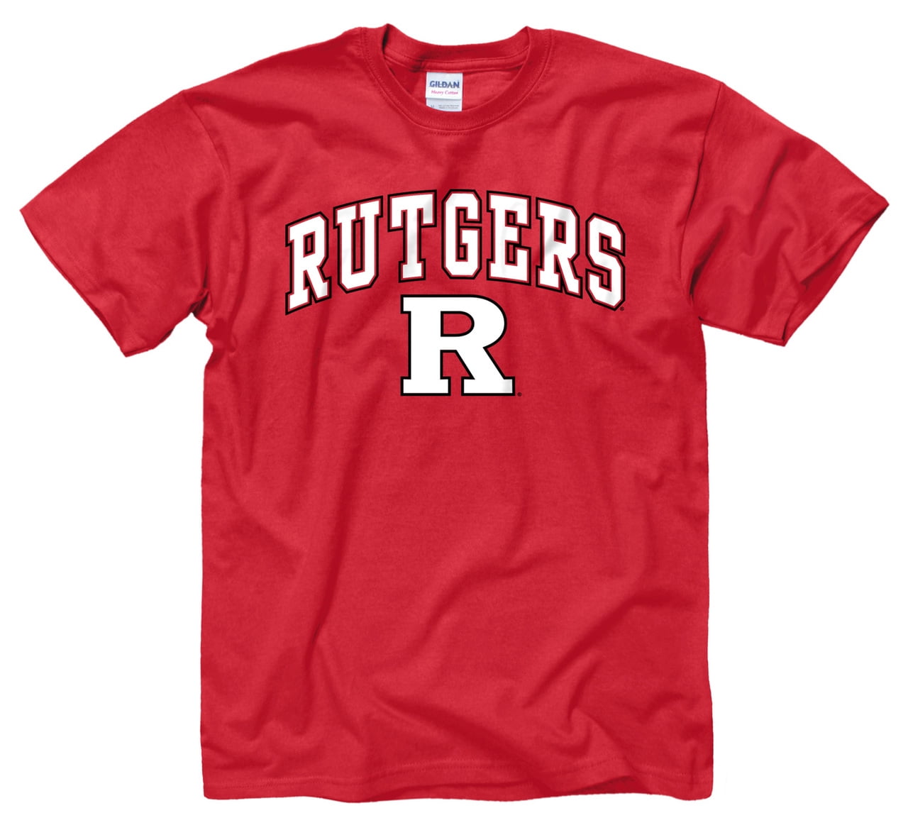 NCAA Adult Arch & Logo Soft Style Gameday TShirt (Rutgers Scarlet Knights Red, XXLarge