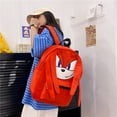 thumbnail image 4 of Mochila de peluche de dibujos animados de Sonic The Hedgehog, mochila de nailon de gran capacidad para modelado de Knuckles The Echidna para niños, 4 of 4