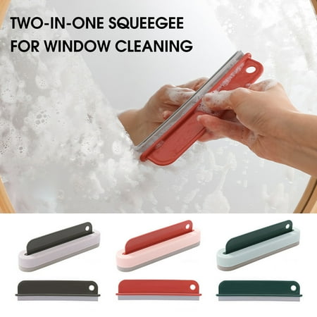 

Citystores 1 Set Window Cleaning Tool Time-saving Easy to Install Non-marking Wide Application Labor-saving PP Material Household Cleaning Brush for Home Green
