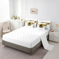 thumbnail image 5 of Castle Fairy Boys Girls Animal Honeybee Bedding Comforter Set 7pcs,Chic Floral Flowers Queen Bedding Sets Super Cozy,Spring Garden Queen Sheet Sets,Luxury Bedroom Decor,Reversible, 5 of 8