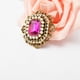 thumbnail image 4 of Brillo Diamante de Imitación Flor Nupcial Boda Ramo Broche Pin Decoración Elegante Rosa roja, 4 of 6