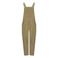 thumbnail image 5 of Hvyesh Women's Casual Corduroy Overalls Adjustable Straps Baggy Pants Wide Leg Jumpsuits with Pockets, 5 of 8