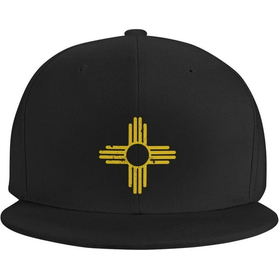 New Mexico Zia Sun Hat Adult Adjustable Baseball Cap Trucker Hats Black