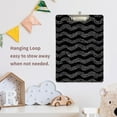 thumbnail image 2 of ALAZA Plastic Clipboard A4 Letter Size Decorative Clipboards for Students Women Men 9" x 12.5" White Polka Dots, 2 of 6