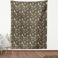 thumbnail image 4 of Ambesonne Bohemian Fabric by the Yard Upholstery, Bee Owl Fox Deer Flower, 3 Yards, Pale Rust Persian Orange, 4 of 5