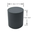 thumbnail image 2 of Elementi Rome Outdoor Side Table Accent Table Patio Tables Outdoor Furniture Round Small Coffee Table End Table Living Room Furniture Center Table Nightstand Concrete, Slate Black - 17.7 x 17.7 Inches, 2 of 6