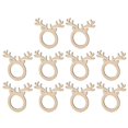 thumbnail image 1 of 10PCS Antlers Wood Napkin Rings Fashion Napkin Buckle Party Napkin Holder Towel Buckle, 1 of 3