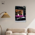 thumbnail image 3 of Lovely Spring Blossom Store and Car Canvas Fashion and Glam by Art Remedy, Silver Frame, 24" x 36", 3 of 7