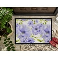 thumbnail image 3 of Watercolor Blue Flowers Door Mat, 3 of 4