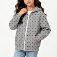 thumbnail image 4 of Asgosdo Polka Dot Jackets for Girls Zip Long Sleeve Cute Lightweight Hooded Jacket with Pocket Size 4-12Y, 4 of 7