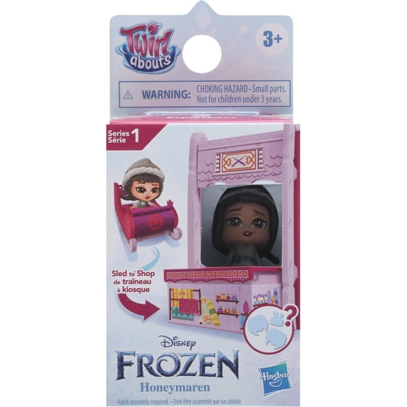 Disney's 2 Frozen Twirlabouts Series 1 Honeymaren Sled to Shop Playset, Includes Honeymaren Doll and Accessories