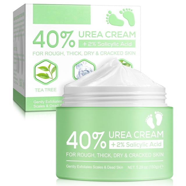 Crema de urea al 40% con ácido salicílico al 2% para piel áspera, 150 g