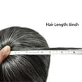 thumbnail image 7 of LYRICAL HAIR Toupee Hair for Men Thin Skin Mens Toupee Human Hair Replacement System 7"X9" All Poly Mens Hairpiece PU Injected Mens Wig Units, 7 of 7