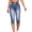 Navy, variant on Shorts for Women Trendy,Jean Capris for Women Stretchy Drawstring High Waisted Cargo Jeans Trendy Slim Fit Denim Capri Pants with Pockets