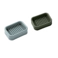 thumbnail image 2 of JeashCHAT 2 Pcs Double-Layer Bar Soap Holder, Draining Soap Dishes, Dishwashing Sponge Soap Holder with Water Tray, Plastic Soap Box for Kitchen, Bathroom Sink, Toilet (Blue,Green), 2 of 6