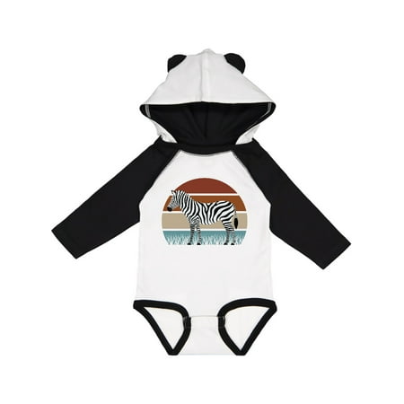 

Inktastic Zebra Safari Animal Sunset Gift Baby Boy or Baby Girl Long Sleeve Bodysuit
