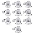 thumbnail image 1 of 6" Swivel Round Trim Recessed Lighting Kit 10-Pack, White, Easy Install Push-N-Click Clips, 5.66" Hole Size,9100901, 1 of 1