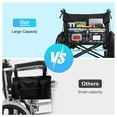 thumbnail image 4 of SupreGear Wheelchair Back-Mount Basket, Large Waterproof Storage Organizer for Mobility Aids, Floral Black, 4 of 8