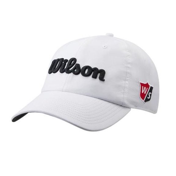 Wilson Staff Pro Tour Junior Golf Cap (White, Adjustable) Hat NEW
