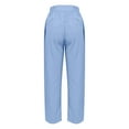 thumbnail image 4 of WILLBEST Pantalones Casuales para Mujer: Pantalones Anchos con Cordón En La Cintura, Cintura Alta, Elásticos, Cómodos, Rectos y Largos con Bolsillos. Extra Grande, 4 of 5