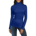 thumbnail image 1 of Chandail à Col Roulé pour Femme Chandail Tricoté pour Femme à Manches Longues Court Chandail Ajusté en Tricot Chandail d'Hiver, Chandail à Col Roulé pour Femme TP, 1 of 7