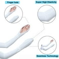 thumbnail image 3 of UV Long Sun Gloves Sunblock Driving Gloves Non Slip Arm Sun Protective for Outdoor Sports - white, 3 of 5