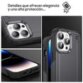 thumbnail image 3 of Funda TEKKU Tough cover para iPhone 15 PRO MAX Negra, 3 of 7