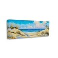 thumbnail image 3 of Stupell Industries Cloudy Beach Painting Nature Painting Gallery Wrapped Canvas Print Wall Art, 30 x 13, 3 of 7
