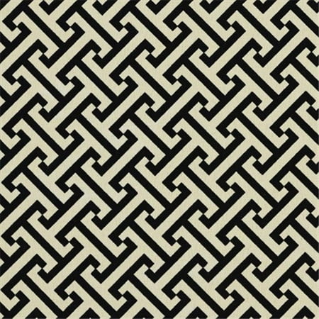 Designer Fabrics A206 54 in. Wide Outdoor Indoor Marine Upholstery Fabric, Black And Off White