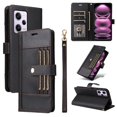thumbnail image 1 of FOXDOCK Funda tipo Cartera para Xiaomi Redmi Note 12 Pro 5G – Cubierta de Cuero PU con Múltiples Ranuras, Bolsillo para Efectivo y Correa de Muñeca, 1 of 6