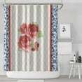 thumbnail image 2 of Boho Style Shower Curtain Pioneer Floral Vintage Retro Shower Curtain for Bathroom Home Decor Bathtubs Waterproof Fabric Curtain with 12 Hooks 84x72in, 2 of 5