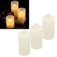 thumbnail image 4 of Flameless Candles, LED Candle Light Beautiful Decorative Electronic 3Pcs  For Wedding For Festival, 4 of 8