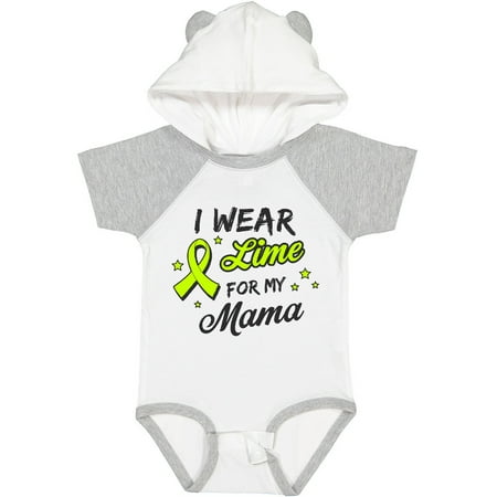 

Inktastic I Wear Lime for My Mama Gift Baby Boy or Baby Girl Bodysuit