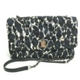 thumbnail image 1 of Pre-Owned Salvatore Ferragamo E834 Vala Ribbon Chain Shoulder Bag Black (Good), 1 of 10