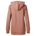 thumbnail image 3 of Ma Croix Womens Premium French Terry Zip Up Hoodie Cotton Face Hooded Sweatshirts, 3 of 4