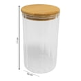 thumbnail image 3 of Recipiente Home Trends de Vidrio con Tapa de Bambú 1 Litros, 3 of 4