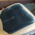thumbnail image 4 of Car Seat Cushion for Driver 16.54x16.54 in Piece Comfort Seat Cushion Summer Cooling Car Seat Cushion Hollow Breathable Truck Seat Cushion For All Season, 4 of 8