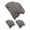 Light Melange Grey, variant on CC Slouch Thick Knit Beanie, Dark Melange Grey ( 3 pack )