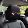 thumbnail image 5 of 2PCS Ghost Face Headrest Covers, Scary Face Printing Auto Seat Universal Elastic Models Headrest Protector Cover Funny Decoration for Halloween Car Decorations & Vehicle Accessories(#E), 5 of 5