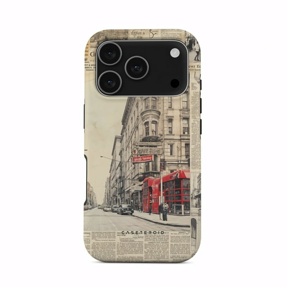 CASETEROID Tough Case for iPhone 17 Pro – Dual-Layer Protection, Shockproof [Compatible with MagSafe] – ChronicleQuilt Case