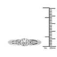 thumbnail image 4 of 1-1/2 Carat T.W. Diamond Euro Style Three-Stone 14kt White Gold Engagement Ring, 4 of 4