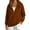 Coffee #031, variant on Women's Half Zip Hoodie Oversized Fleece Pullover Sweatshirt Drop Shoulder Kangaroo Pocket Cozy Fall Tops, S-2XL
