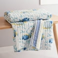 thumbnail image 2 of Levtex Home - Tropical Sea - Throw - Tropical Fish in Blue and Yellow - Quilt (50x60in.) and Sham 50x60in. - Cotton/Cotton, 2 of 4