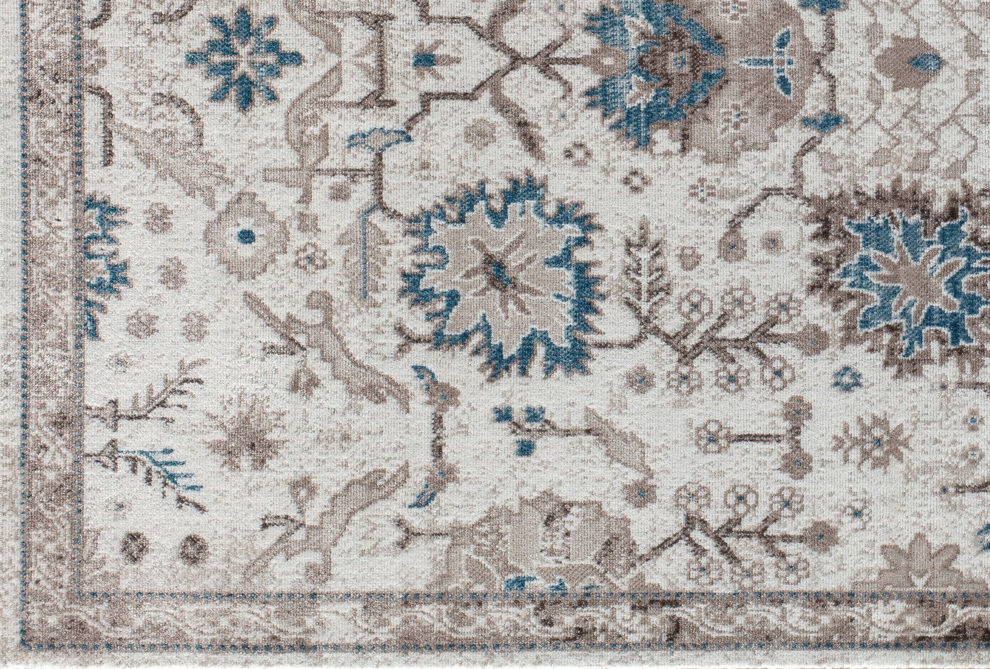 Freida FY55B Honeysuckle Vintage Farmhouse Cream Area Rug, 2'6"x4'