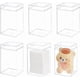 thumbnail image 1 of Caja de acrílico transparente con tapa (6 unidades, 7 x 7 x 12 cm), caja de almacenamiento de plástico transparente, vitrina rectangular para colección de joyas y artículos pequeños., 1 of 5