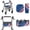 American Flag, variant on FOR U DESIGNS Plaid American Flag Floral Print Rollator Walker Accessories Set, 250th Anniversary Washable Walker Seat and Backrest Cover, Large Capacity Under-Seat Storage Bag for Seniors