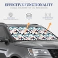 thumbnail image 4 of Fotbe Butterfly 2-Piece Car Windshield Sun Shade | Sun Blocker for Car Windshield | Foldable Automotive Interior Accessories for Sun Protection-Large, 4 of 7