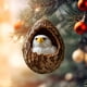 thumbnail image 4 of Adornos para árbol de Navidad - Decoración acrílica colgante de 3,15 pulgadas con estampado de animales • Regalo navideño para familia y compañeros • Set de 1, 4 of 8