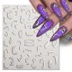 thumbnail image 5 of Pegatinas de uñas 3D de línea de Metal, líneas de rayas curvadas francesas, cinta de mármol láser, deslizadores de remolino, calcomanías de Gel para uñas adhesivas de manicura, 5 of 7