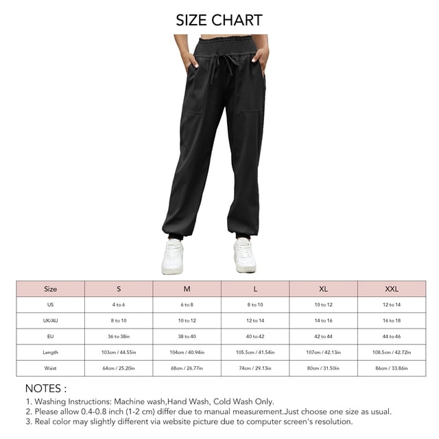 Pantalones Casuales para Mujer,Pantalones Deportivos De Talle Alto para Mujer Joggers con Cordón Rendimiento Probado
